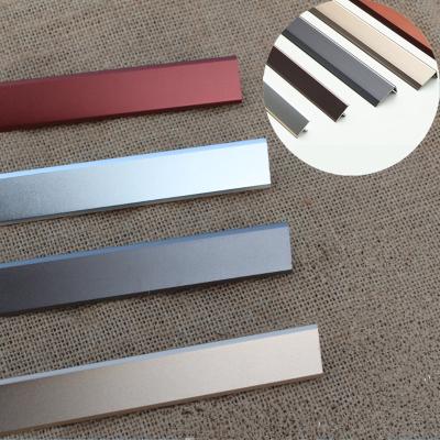 China 201304 Modern Stainless Steel T Shaped Junction Panel Black Mirror Tiles Touch Metal Tile Trim for sale