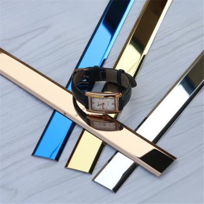 China Modern Wholesale Transition Metal Tile Trim 201 304 Stainless Steel Flat Strip For Ceiling Line for sale