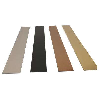 China Modern Flexible Flat Strip Tile Trim 304 Stainless Steel Chrome Listello Silver Series For Wall Decoration for sale