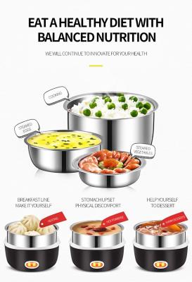 China Cshandun Plastic PTC Fashionable Portable Electric Food Bowl Passionate Heating Stainless Steel For Electric Bowl for sale