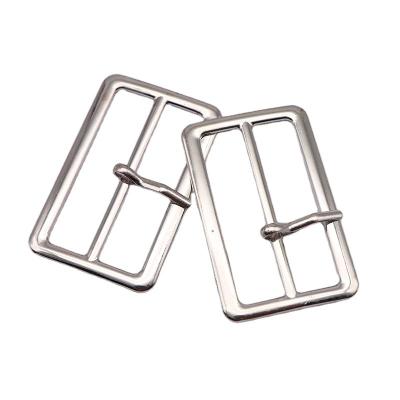 China Dry Cleaning Not Easy To Wear And Tear Square Fillet Thickened Anti Oxidation Color Good Solid Non Deformation Silver Metal Adjustment Buckle for sale