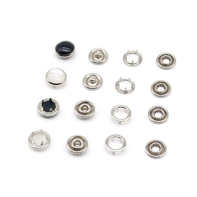 China Dry Cleaning Factory Wholesale Pearl Five Claw Copper Prong Snap Button High Quality Fashion Design Snap Button Clothes prong snap button for sale