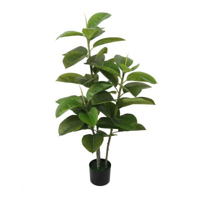 China Realistic Faux Green Indoor Oak Plant Bonsai Dongguan 110CM Artificial Oak Branches And Leaves for sale