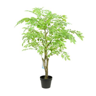 China Real Touch Realistic Artificial Plant High Simulation Carob Tree For Living Room Hotel Wedding Decoration for sale