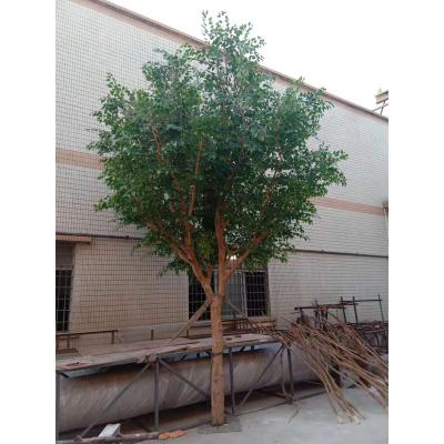 China Large Indoor Cheap Durable Artificial Plastic Banyan Plants Decorative Ficus Trees Fake Banyan Trees For Outdoor Garden for sale