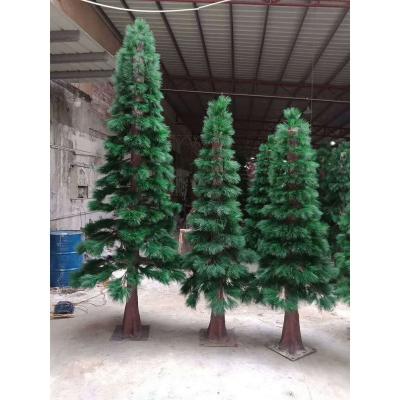 China Small Realistic Indoor Outdoor Decorative Artificial Plant Garden Ornaments Green Cedar Topiary Large Artificial Pine Tree for sale