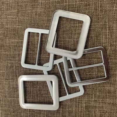 China Durable Aluminum Belt Buckle Blank For Belt Garment Square Covered Buckle for sale