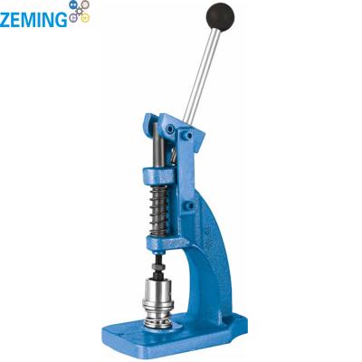 China Simple Operate Zeming Manual Type Cover Button Press Machine Fabric Button Making New Design Product for sale