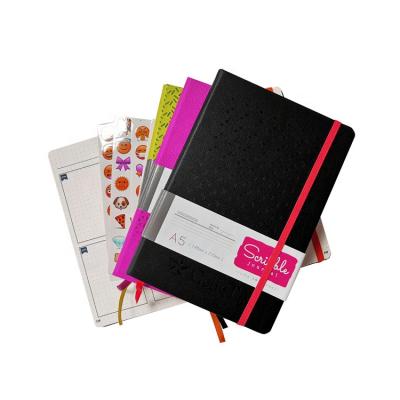 China B5 Hardcover PU Leather Planner A5 Customized Pages Enroll Logo Printing Private Label Notebook Custom for sale