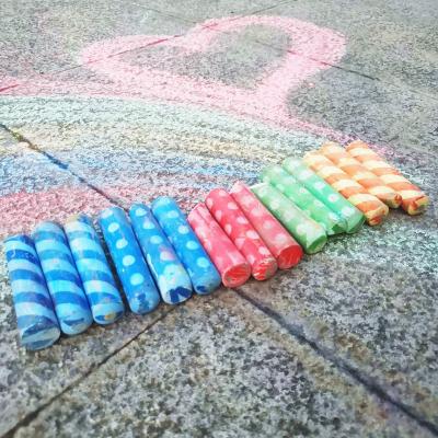 China Washable Washable Sidewalk Chalk 15 Colors Set Sidewalk Crayon Chalk 20Pcs With Dustproof And Outdoor Fun for sale