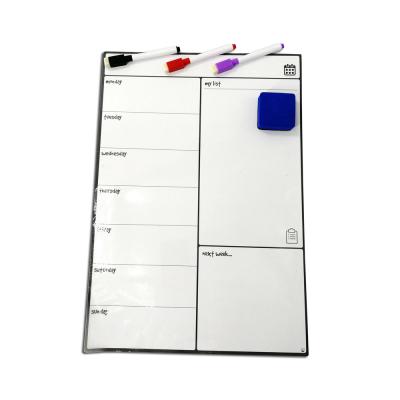 China School Household High Quality Flexible Magnetic Dry Erase Calendar Sheet For Fridge for sale