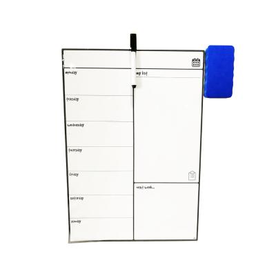 China Waterproof PET Monthly Dry Erase Fridge Magnetic School Planner Calendar for sale