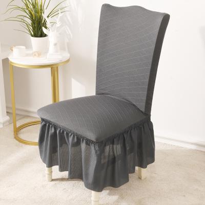 China Eco-friendly Elastic Chair Cover Solid Color Wedding Decoration Included Chair Cover for sale