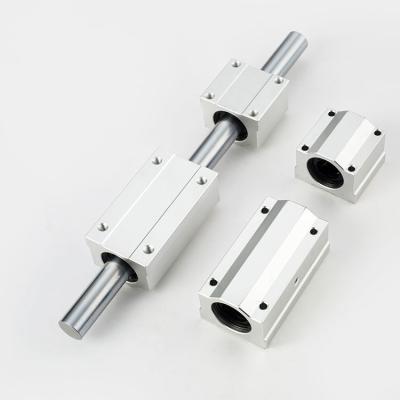 China Auto System SCS16UU SCS20UU Aluminum Round Linear Linear Guide Rail Shaft For CNC Machine for sale