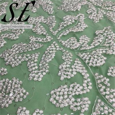 China Soft White 100% Polyester Eyelet Embroidery Fabric For Lady Garment Or Wedding Dresses for sale