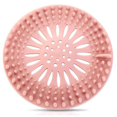 China Viable Kitchen Tools Instruments Bathroom Drain Hair Catcher Bath Plug Plug Silicone Sink Strainer For Kitchen Drain Cover for sale