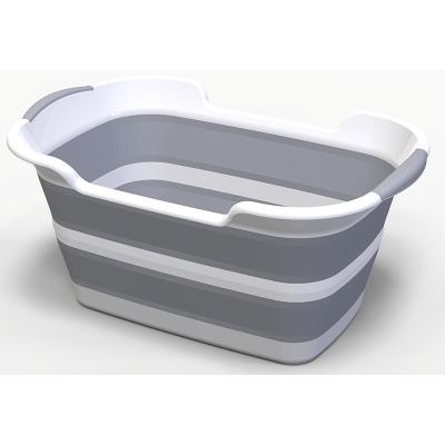 China Viable Collapsible Basin Silicone Wash Basket Kitchen Organizer Storage for sale