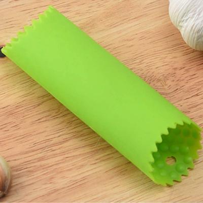 China Viable Colored Odorless Silicone Garlic Roller Peeling Tube Tool Garlic Peeler For Kitchen Useful Tools for sale