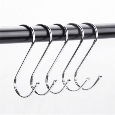 China 10pcs Stainless Steel 10pcs CLASSIC S-shape Hook Bedroom Kitchen Multifunctional Railing Hook Clasp Holder Hooks Storage Hanging Tools for sale