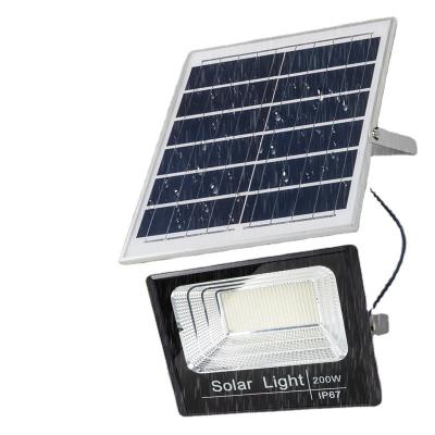 China Garden Outdoor IP 67 Aluminum 6500k Rechargeable Led Solar Power Led Flood Lights100w for sale