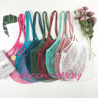 China Reusable Organic Cotton Mesh Produce Bags 100% Cotton Cloth CottonMesh Grocery Bag for sale