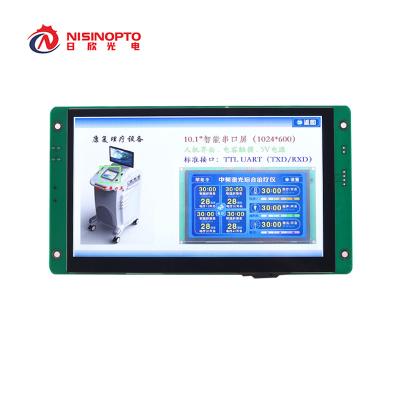 China 7.0 inch 1024x600 G+G touch LCD Modules TBD 5.0V All view serial interface LCD Display 7.0 inch for sale