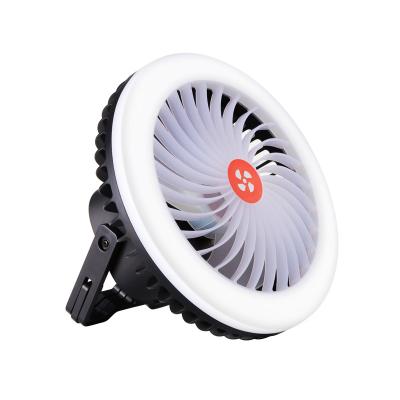 China With Sync 5000mAh Camping Fan 4 Speeds Tent Fan Remote Control Ceiling Fan with LED Lamp for Home Office Outdoor Travel for sale