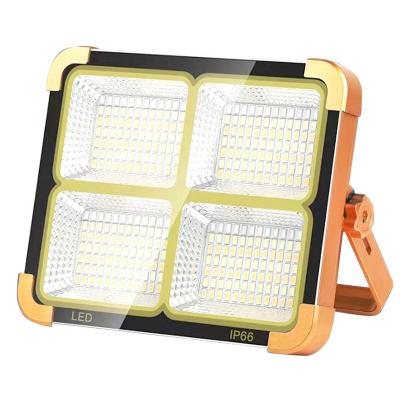 China 12000mAh Super Cost-effective Large Capacity Super Bright High Power Solar Work Flood Light Flood Light Led Solar Camping Lamp for sale