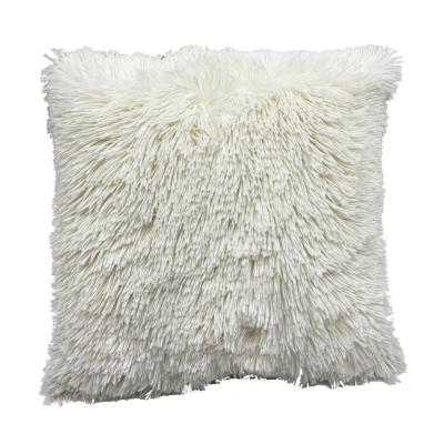 China Luxury Soft Long Soft Pile Plush Pile Faux PV Faux Fur Fleece Cushion Cover Breathable Home Throw Blanket for sale