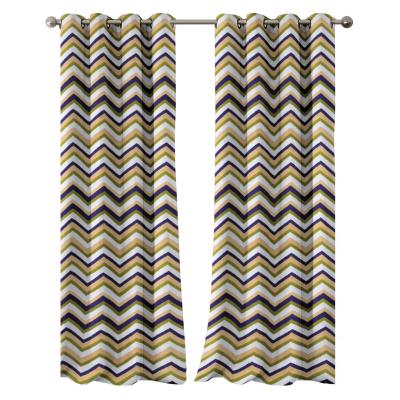 China Blackout Texture Blackout Interior Decoration Bohemian Style Printed Home Window Curtain for sale