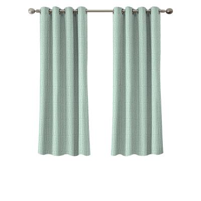 China Two Tone Home Textile Fashion Design Heat Blocking Drapes Curtains With Grommet for sale