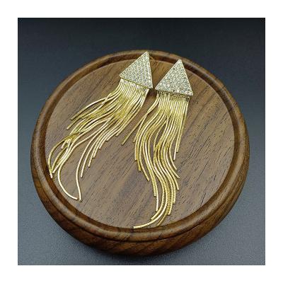 China OEM Kit Brinco Ao Inoxidvel Tassel Earrings Vintage Guangding Triangle for sale