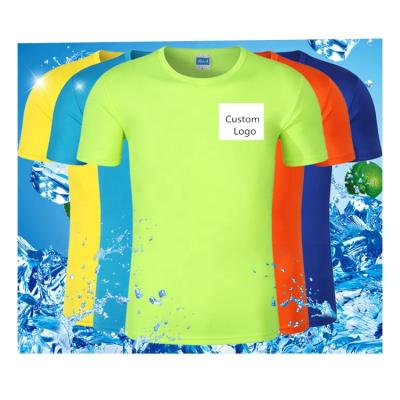 China Wholesale Colorful Quick Delivery Breathable Fitness T-shirt Anti-Wrinkle Polyester Quick Dry Simple Loose T-shirts for sale