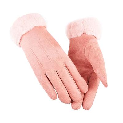 China Touch Screen Stain Wholesale Goods Gloves Woman High Quality Plus Thick Touch Gloves Smart Winter Warm for sale