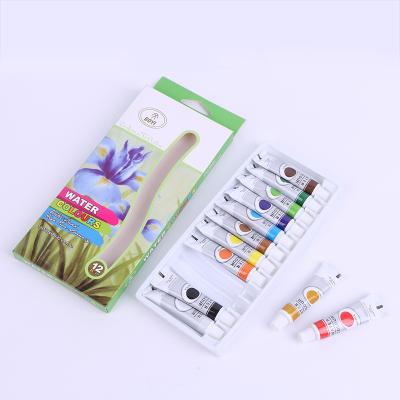 China Eco-friendly Vibrant Solid Colors Children's Acrylic Paints Watercolor Paint Set 12 Colors Acrylic Paint Set for sale