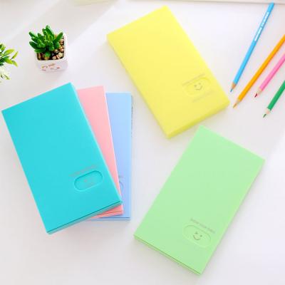 China Fashion Customize Small Cool Colorful Women Business Card Book High Capacity Business Card Holder Book for sale