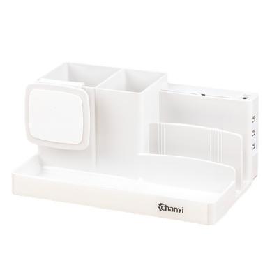 China Organizer Box Multifunctional Combination Pen Holder Desktop Plastic Usb Pen Holder USB Transfer Large Capacity for sale