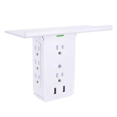 China Add a shelf to any 8 Outlet Outlet Surge Protector Outlet Shelf for sale