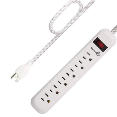 China Residential / General Purpose American 6 Outlet OEM Power Strip Surge Protector Socket for sale