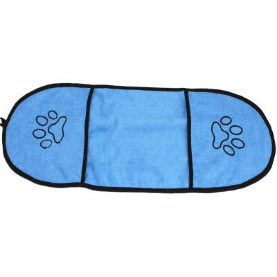 China 240grams Microfiber Maker Two Sides Sustainable Super Absorbency Absorbent Dog Bath Towel for sale