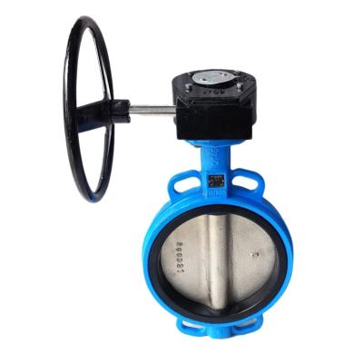 China General PN16 150LB Ductile Butterfly Valve Iron Wafer Soft Seal Butterfly Valve for sale