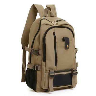 China Anti-Theft Travel Backpack College Students Fashionable School Backpack Large Capacity Canvas Backpack Bag Polyester Customized for sale