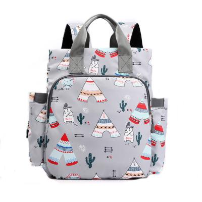 China Waterproof New Mommy Bag Lightweight Mommy Bag for Going Out Fashion Backpack with Baby Large Capacity Functional Backpack Polyester Female for sale