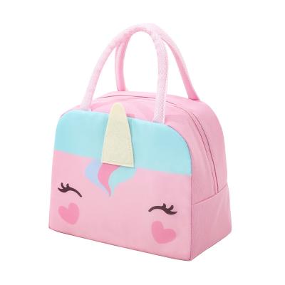 China Waterproof Customized Oxford Tote Cooler Bags Thermal Insulated Lunchbags for Student Handbag Nylon Waterproof Lunch Bags Food Cartoon for sale