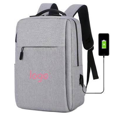 China With USB Laptop Bag Simple Business Style Travel Bag Waterproof Oxford Leisure Laptop Backpacks Logo Custom Multifunctional Fashion L0102 for sale