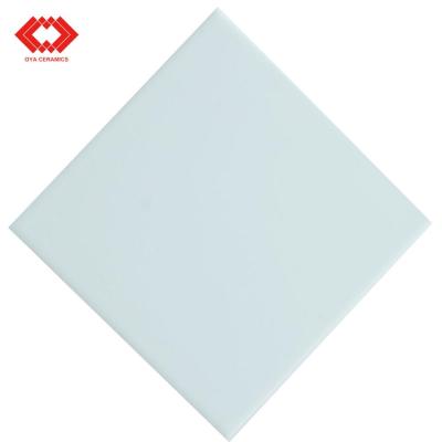 China Glazed Metallic Tiles 10x10 4x4 100x100mm 4*4 Inches Ceramic Wall Tile For Super White Matte Finish for sale