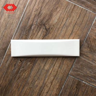 China Glazed White Concave Side 50x200 Metal Tile 50*200mm 5x20cm 50*200 2*8