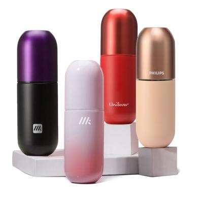 China 16 Color Student Couple Portable Water Cup Printing Gift Lettering Mini Vacuum Flask Female 316 Stainless Steel Capsule Cup for sale