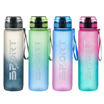 China Viable Hot Sale Custom Logo 1000ML PC Sports Water Bottle Bpa Free Water Bottle For Fitness Gym Outdoor Sports Water Bottle for sale