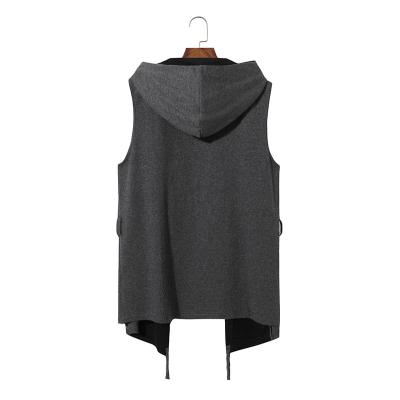 China Promotion QUICK DRY FlanneletteSleeveless softVest T-shirtplus sizeHooded vestfor teen men for sale